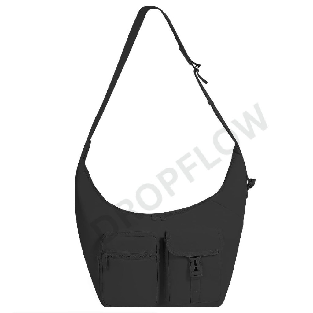 Crescent Crossbody Sling Bag Minimal Chic Travel Purse Hobo Shoulder Bag